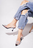 Transparent Sandal Spool/Stiletto Heel Pump Shoes For Women's