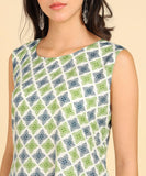 Women's Casual Wear Sleeveless Round Long Kurtis