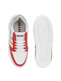 Airbell Synthetic Lace-ups Casual Sneaker for Men's (Red)