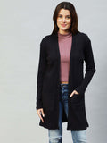 Rigo Women's Stylish Solid Cotton Long Shrug