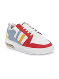 Airbell Synthetic Lace-ups Casual Sneaker for Men's (Red)