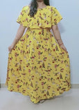 Special Floral Printed  Crepe Kurti