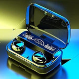 M10 TWS Wireless Earphone Touch Bluetooth Earplugs with Digital Display Black