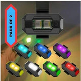 Helmet Exterior Night Signal Light With USB(Pack Of 2)
